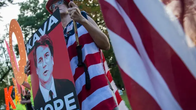 Protesta contra el nombramiento de Brett Kavanaugh en Washington DC el 5 de septiembre.