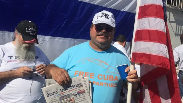 Cuban Trump follower