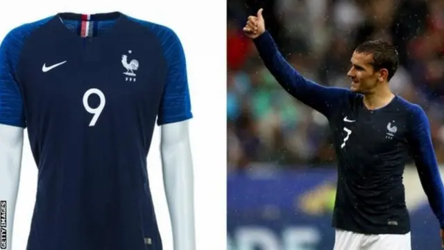 پیراهن تیم فرانسه