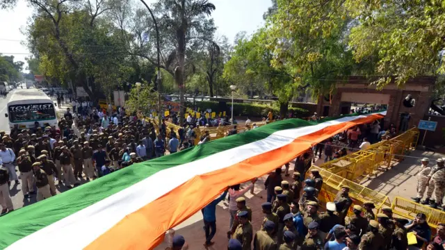 দিল্লিতে বিজেপির ছাত্র শাখার উদ্যোগে 'তিরঙ্গা মার্চ'