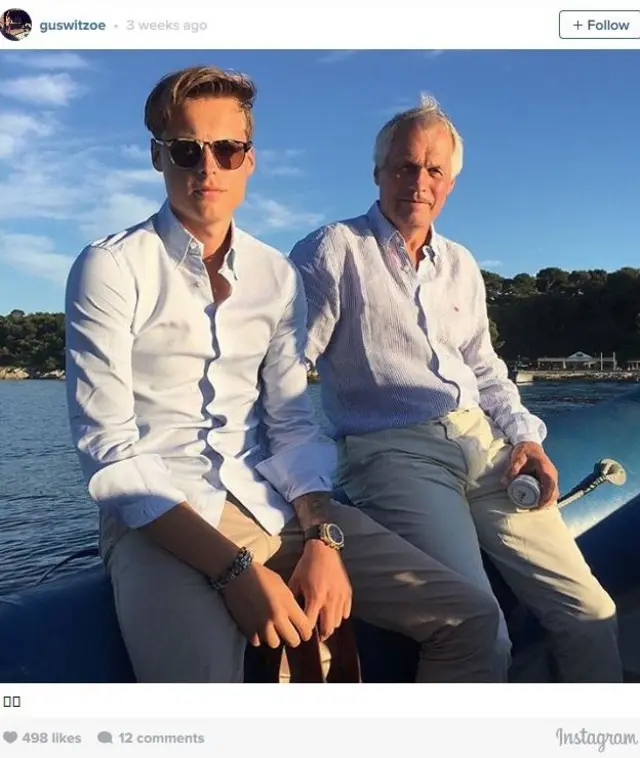 Gustav Magnar Witzoe y su padre