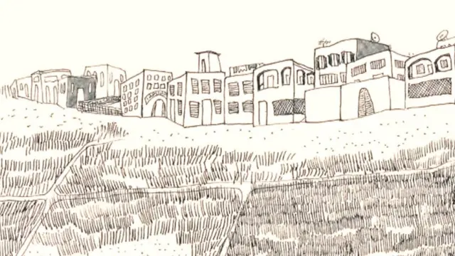 गीता के गांव का रेखांकन