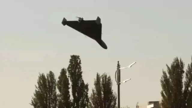 Киев устида уриб туширилган дрон