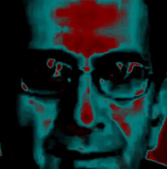 گیف یوزپلنگ و مرد - اثر کورش والانژاد