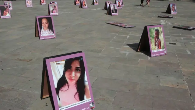 Campaña contra la violencai de género en Colombia.