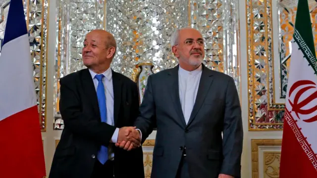 ظریف و لودریان