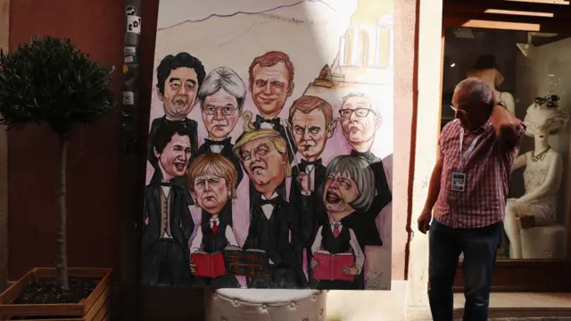 g7 liderleri karikatürü