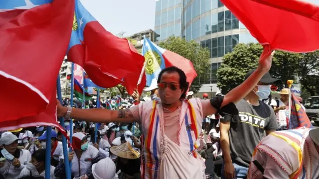 Demonstrasi multi etnik, Myanmar, kudeta