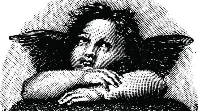 El dibujo de un querubín