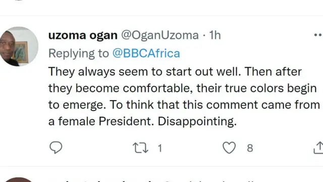 Reactions to wetin Samia Suluhu tok about female professional athletes