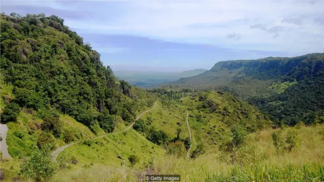 在巴布亚新几内亚，伯因摩人用一个词来表示蓝和绿这两种颜色。(Credit: Getty Images)