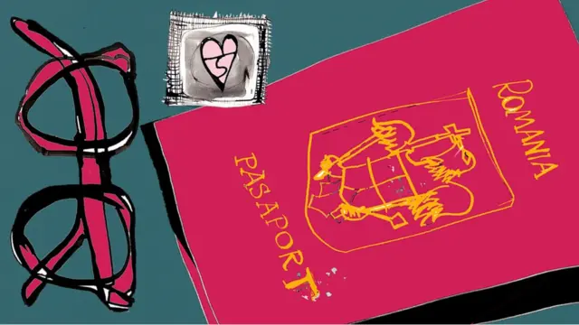Glasses, condoms, passport