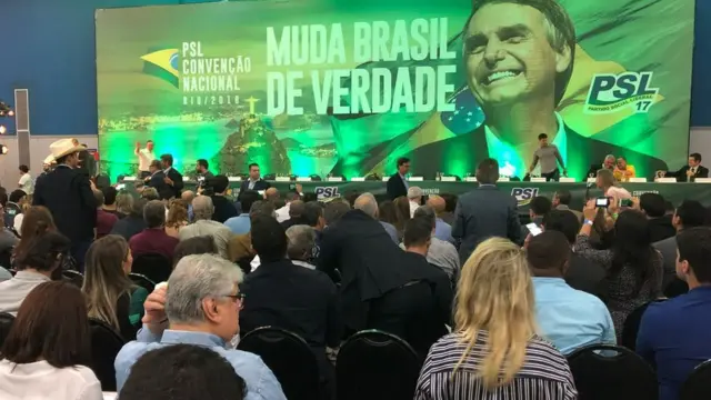 Plateia da Convenção Nacional do PSL, no Rioganhar nas apostas esportivasJaneiro, no lançamento da candidaturaganhar nas apostas esportivasJair Bolsonaro a presidente do Brasil