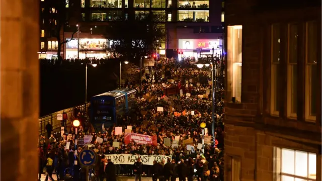Edinburgh protesto