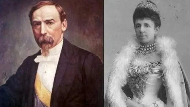 Carlos Holguin y la reina Maria Cristina de España