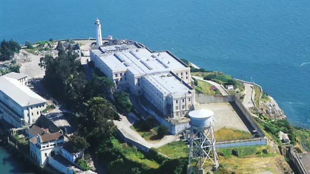 Vista aérea de la cárcel de Alcatraz (Foto: Alcatraz)