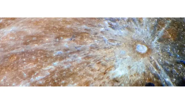 The face of the moon