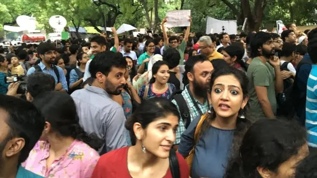 जंतर मंतर पर हुए प्रदर्शन