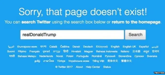 ट्रंप का ट्वीटर अकाउंट