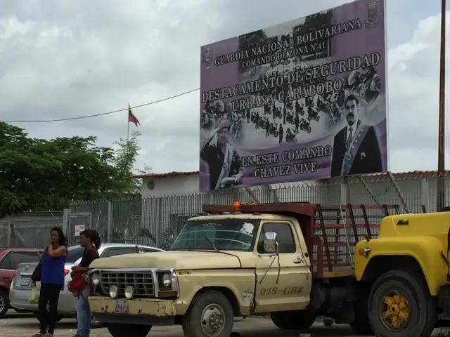 Acceso al destacamento de la Guardia Nacional en Ciudad Chávez