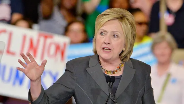 Hillary Clinton, durante su campaña en Raleigh, Carolina del Norte.