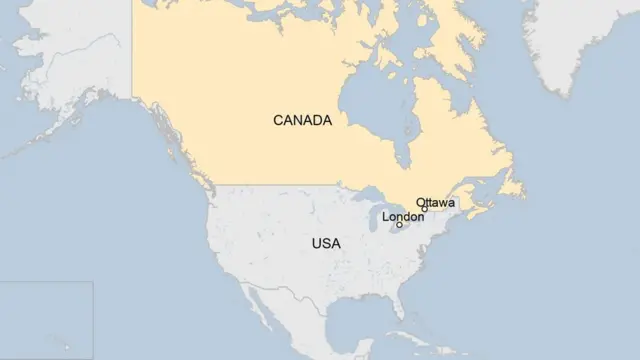 canada map