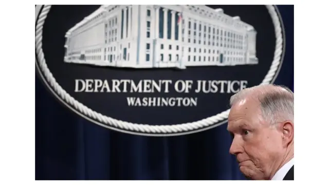 Sessions encabeza el Departamento de Justicia en el gabinete de Trump.