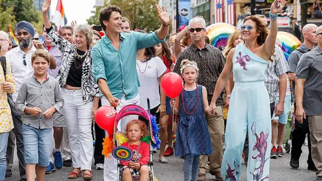 जस्टिन ट्रूडो अपने परिवार के साथ