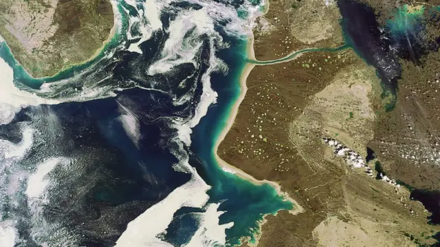 Mapa satelital de la zona