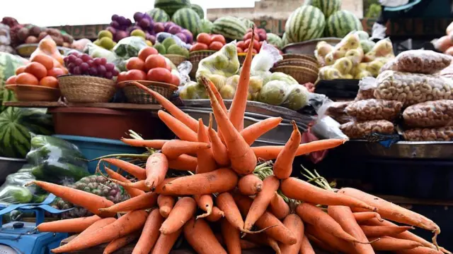Vegetables for market.