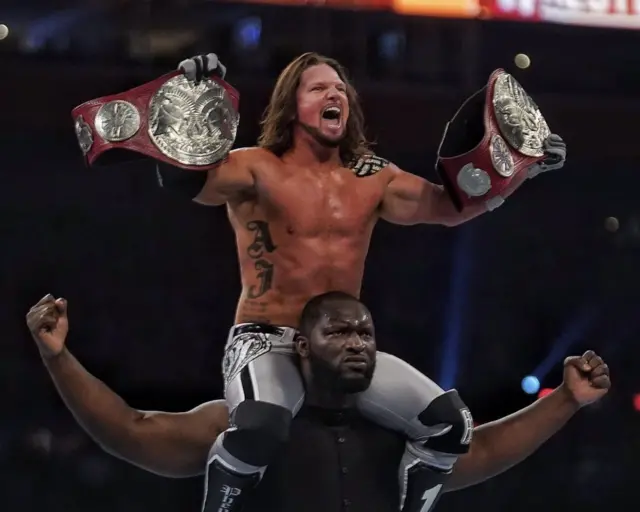 Jordan Omogbehin and AJ Styles