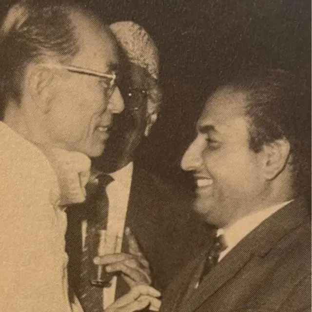 एस डी बर्मन के साथ मोहम्मद रफ़ी