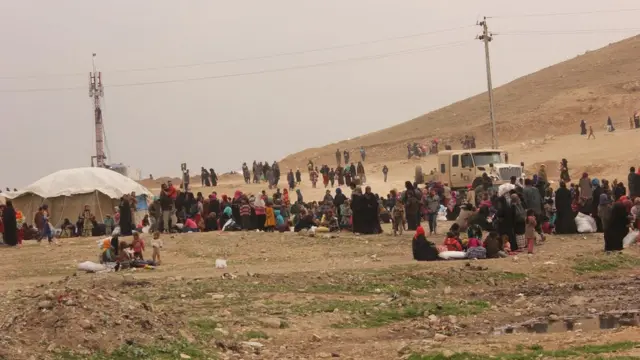 فرار سكان الموصل