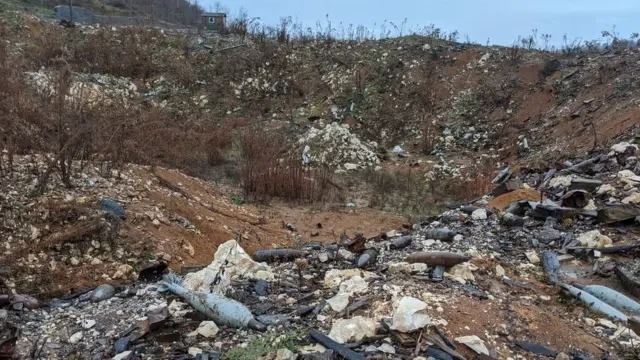 Site de l'explosion en Abkhazie