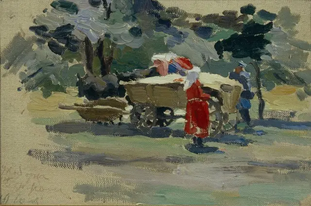 "Dujobores en Borjomi", 1895. Artista: Viktor Elpidiforovich Borisov-Musatov, (1870-1905)