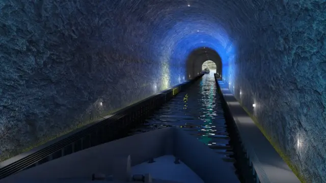 Vista del túnel desde el interior