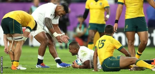 ラグビーW杯】 イングランド、ベスト4に一番乗り オーストラリア