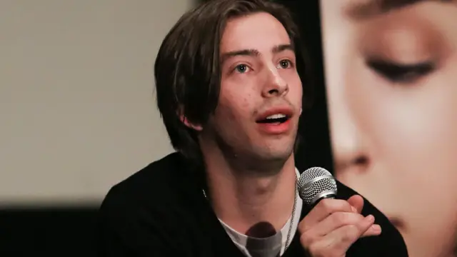 Jimmy Bennett en un evento en Los Ángeles en 2015