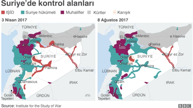 Suriye'de kontrol alanları