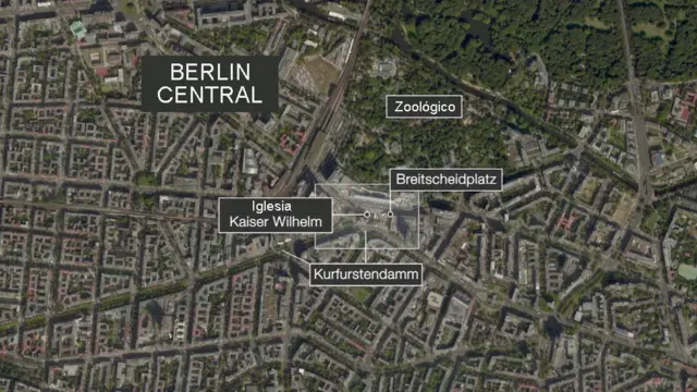 Mapa Berlín