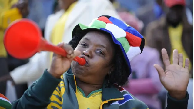 Un supporteur des Bafana Bafana