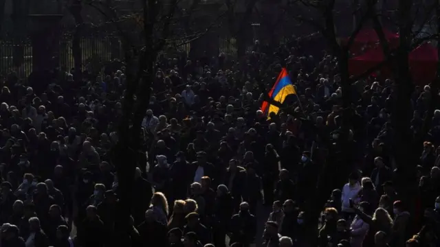 Протест оппозиции в Ереване