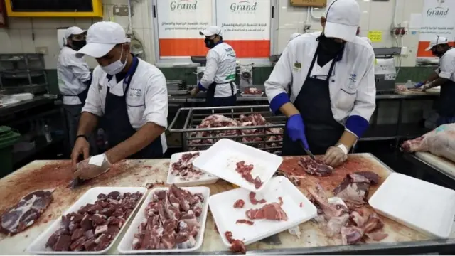 یک قصابی در اردن