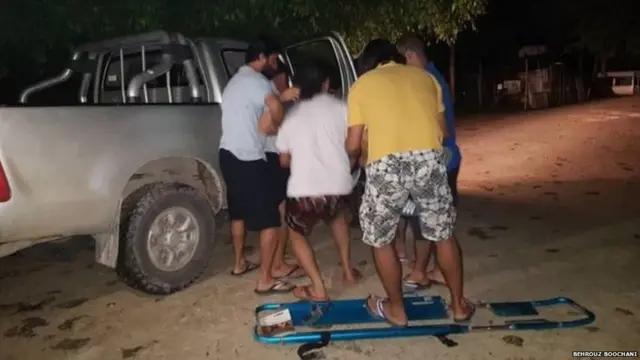 A refugee suffering from heart pain was driven to hospital but then sent back, activists say