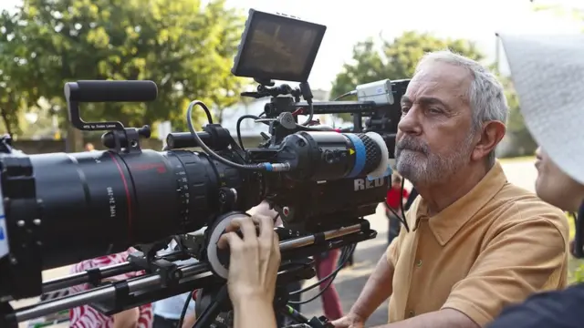 Paulo Jos[e em set de filmagem