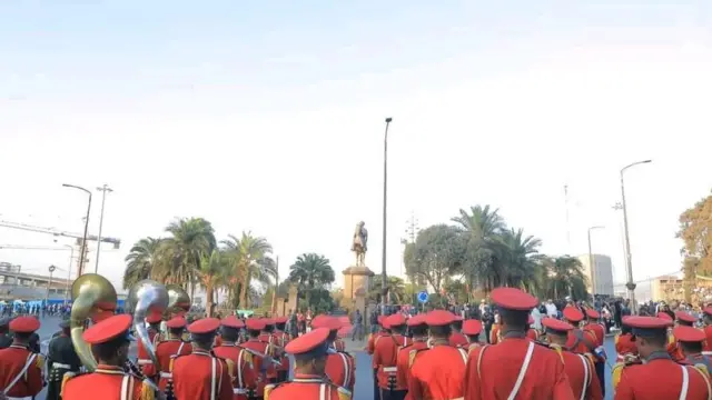 የአድዋ ድል አከባቢር በምኒሊክ አደባባይ። ዘንድሮ የሚከበረው የአድዋ ድል በዓል 126ኛው ነው።