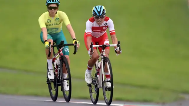 Tokyo 2020 Paralympic Games - Cycling Road - Women's C1-3 Road Race - Fuji International Speedway, Shizuoka, Japan - September 3, 2021. Keiko Sugiura of Japan in action. REUTERS/Lisi Niesner