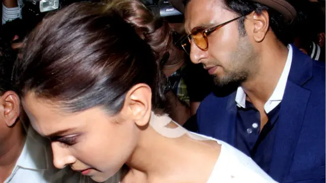 நடிகை தீபிகா படுகோனே மற்றும் நடிகர் ரன்வீர் சிங்