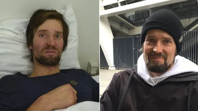 Ігор після порятунку та через кілька місяців