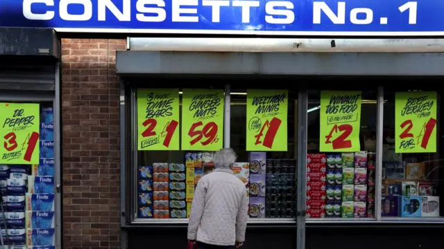 Consett'te bir dükkan